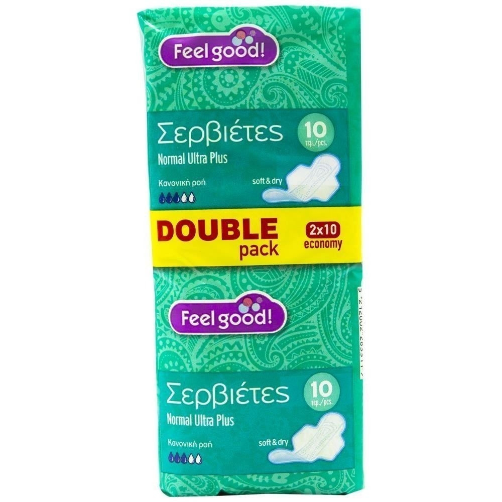 Feel Good! Σερβιέτες Ultra Plus Normal Double Pack 20 τεμ