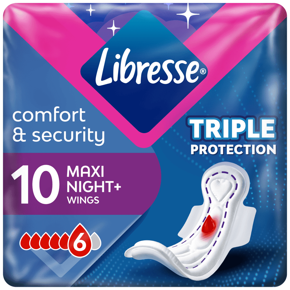 Libresse Σερβιέτες Maxi Goodinight 10τεμ.
