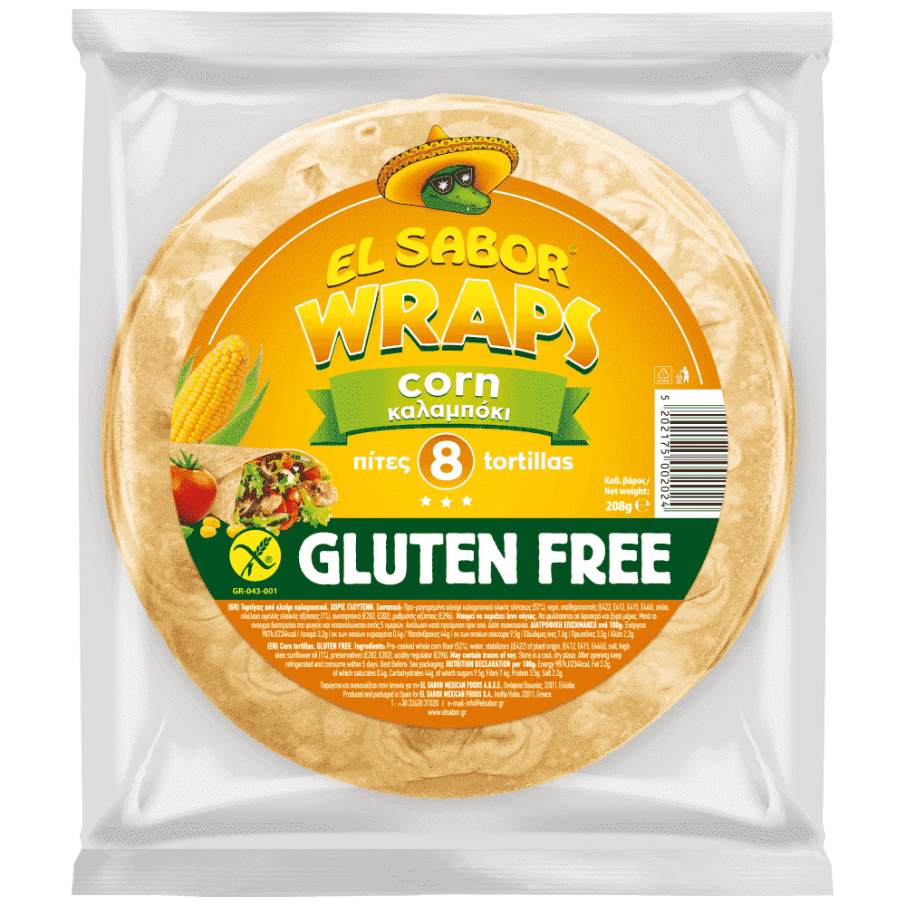 El Sabor Tortilla Gluten Free 15cm 160gr