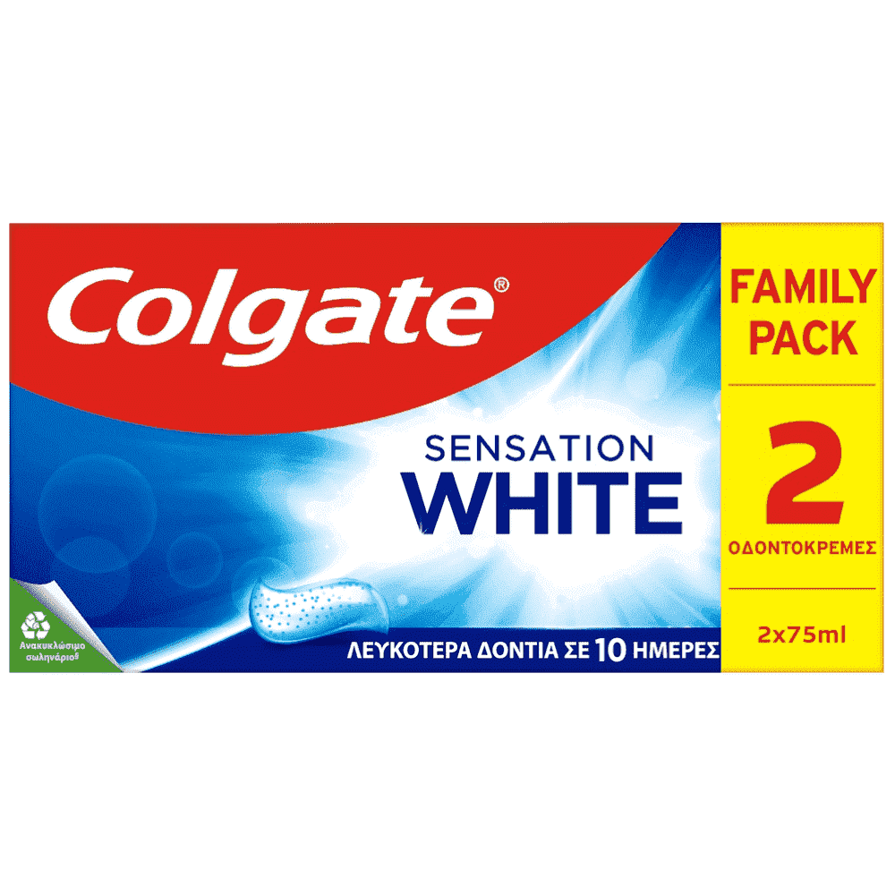 Colgate Οδοντόκρεμα Sensitive White 2x75ml