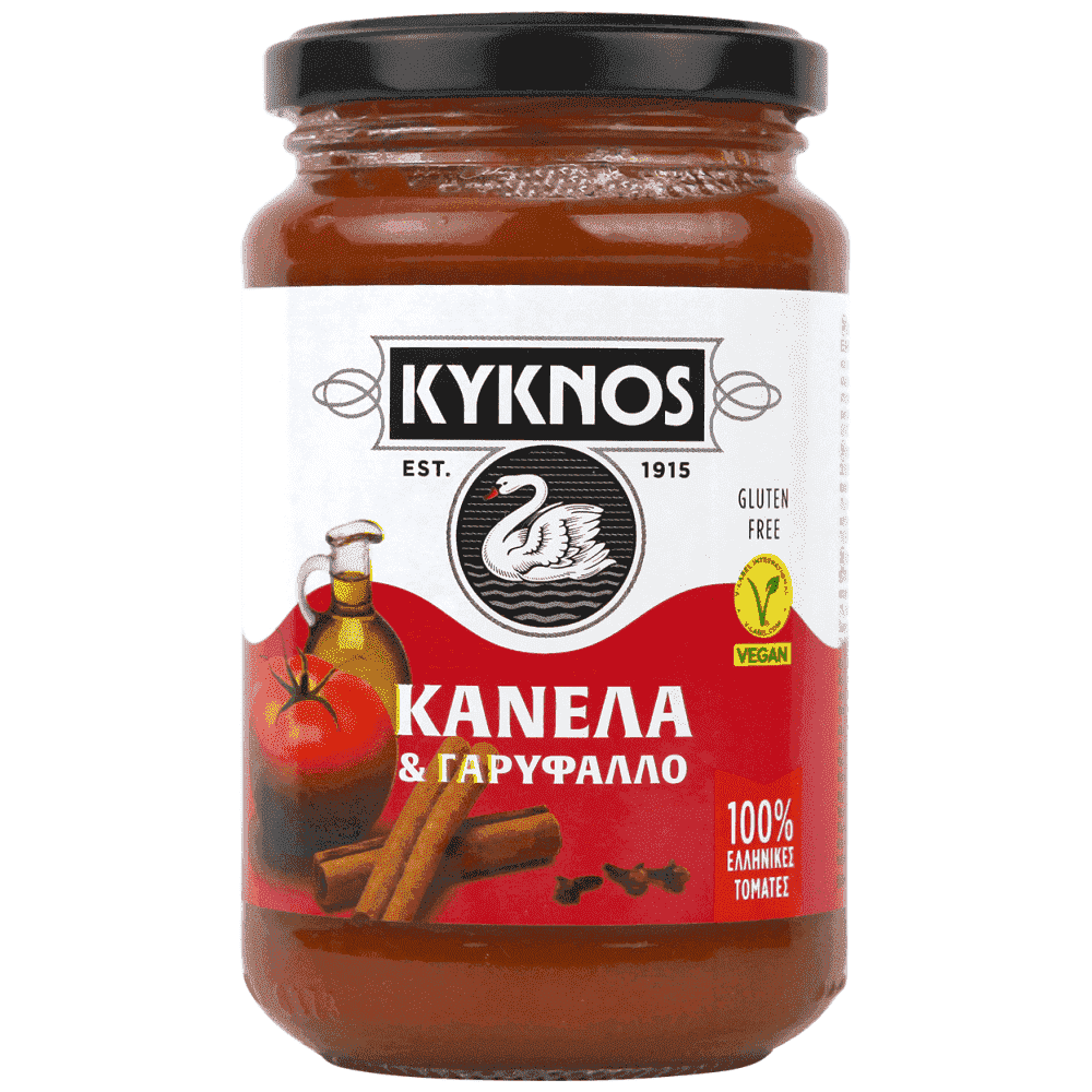 Kyknos Σάλτσα Τομάτας Με Κανέλα & Γαρύφαλλο 350gr