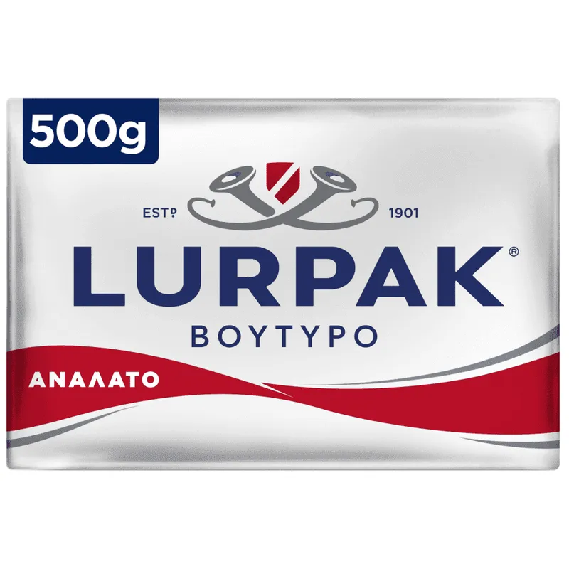 Lurpak Βούτυρο Ανάλατο Αλουμινόφυλλο 500gr