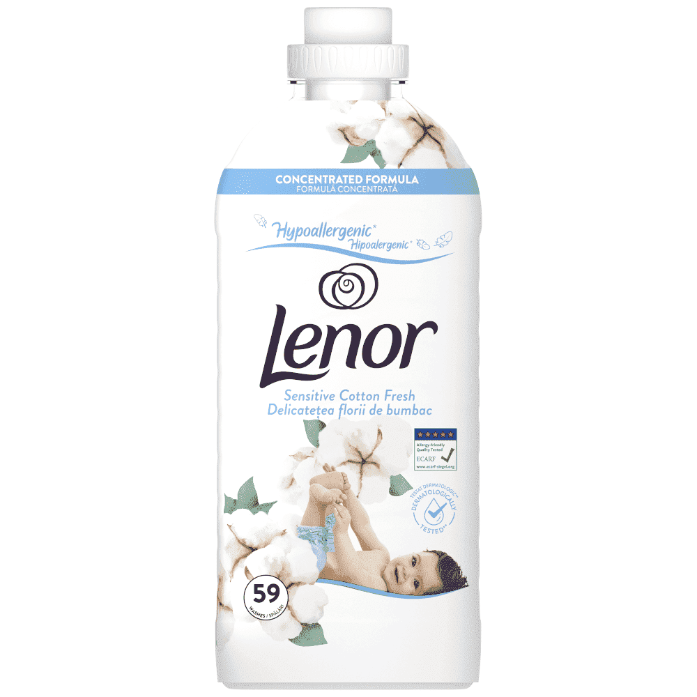 Lenor Μαλακτικό Ρούχων Sensitive 59μεζ 1,20lt