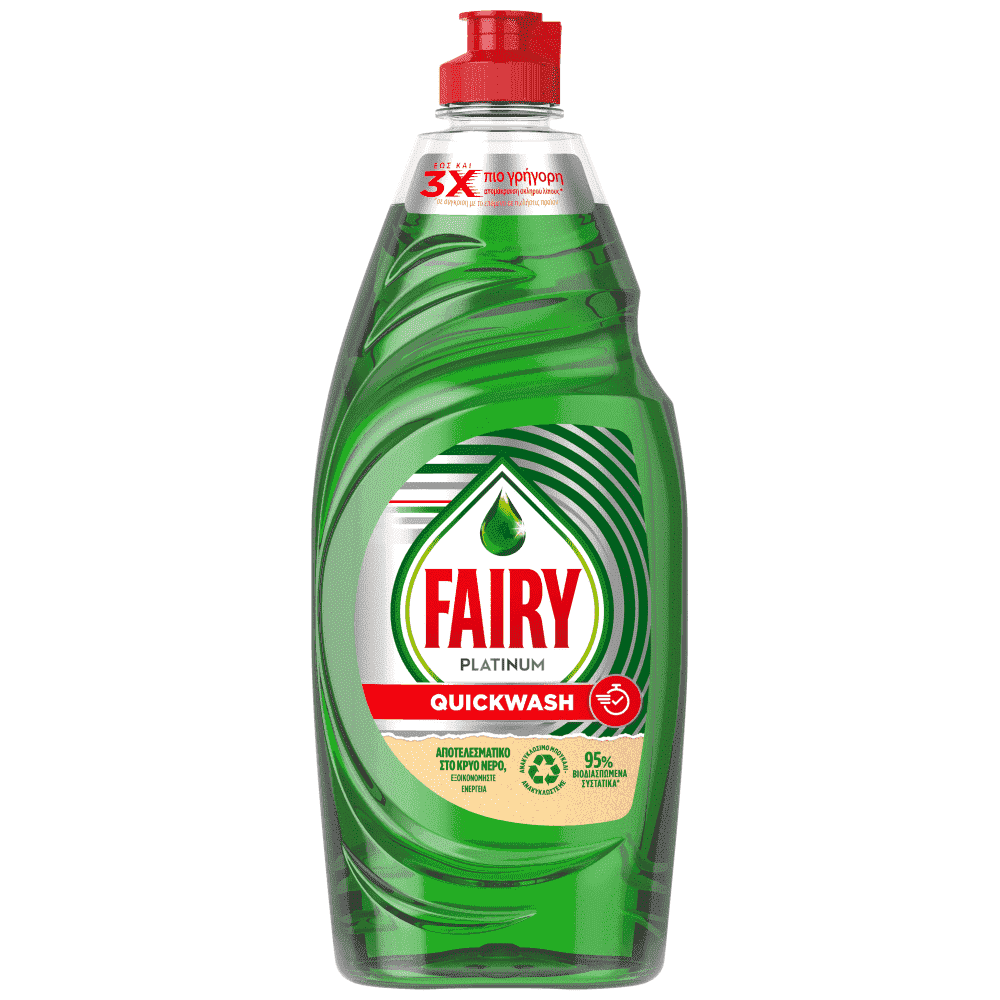 Fairy Platinum Υγρό Πιάτων Quickw 520ml