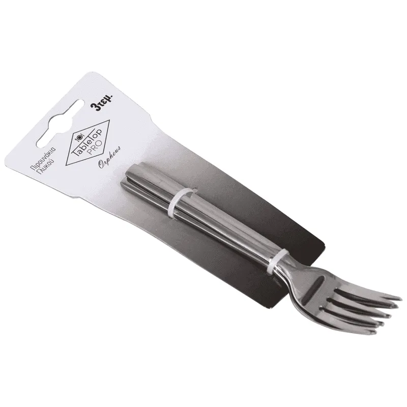 Tabletop Pro Orpheus Πιρουνάκι Γλυκού Inox Σετ 3τεμ