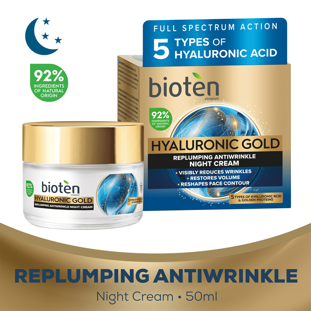 Bioten Hyaluronic Gold Κρέμα Νύχτας 50ml
