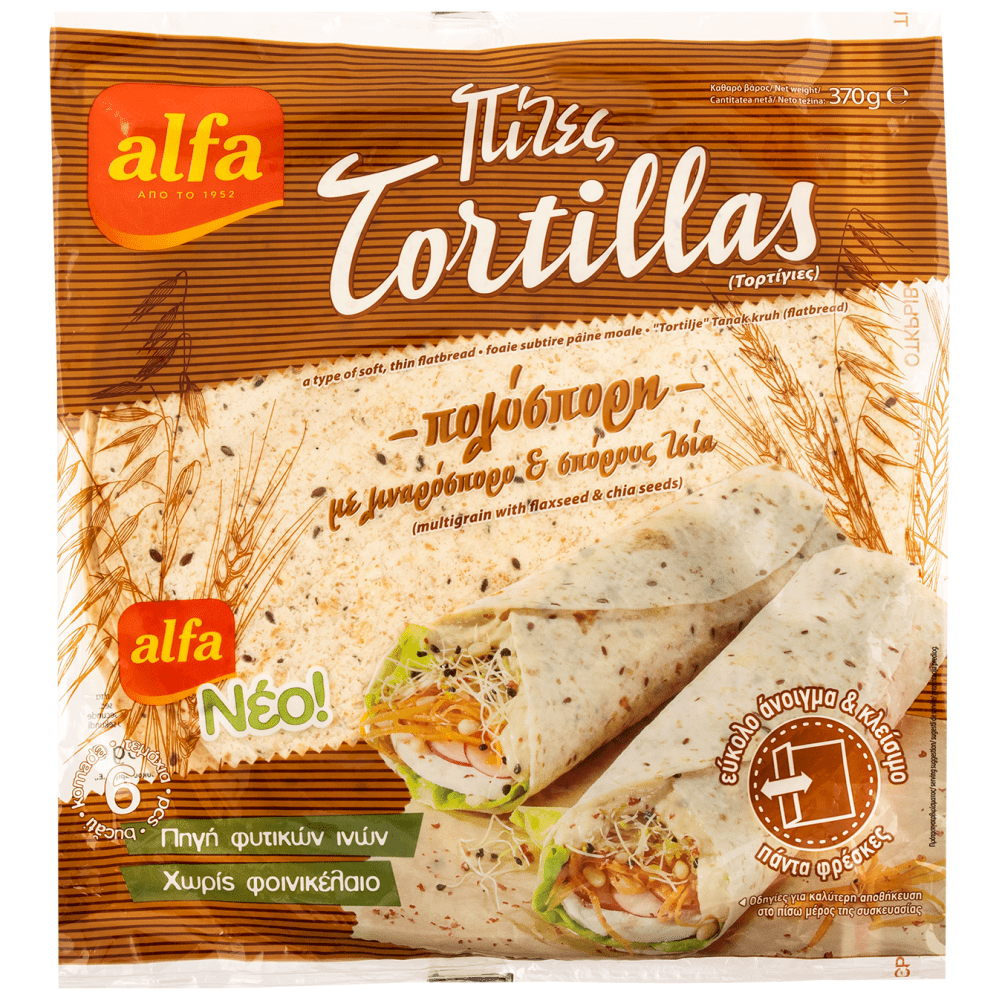 Alfa Τορτίγια Πολύσπορες 6τεμ 370gr