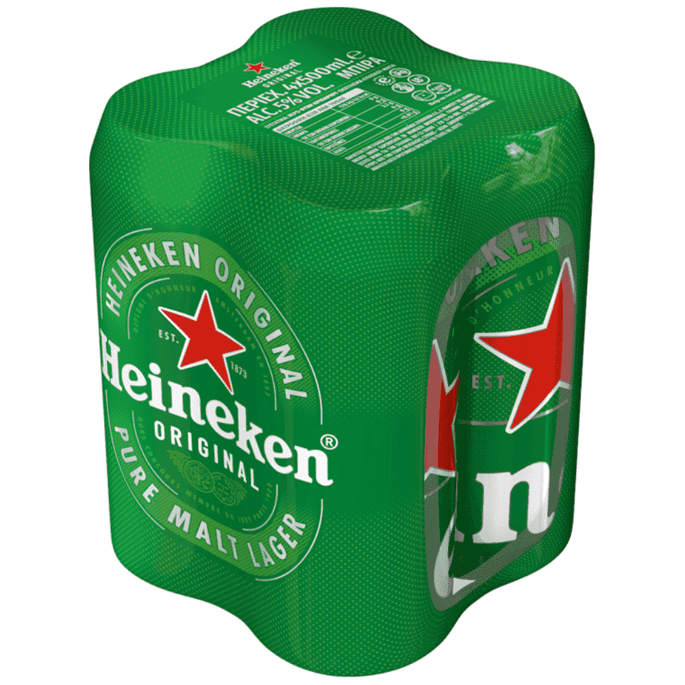 Heineken Μπίρα Lager Κουτί 4x500ml