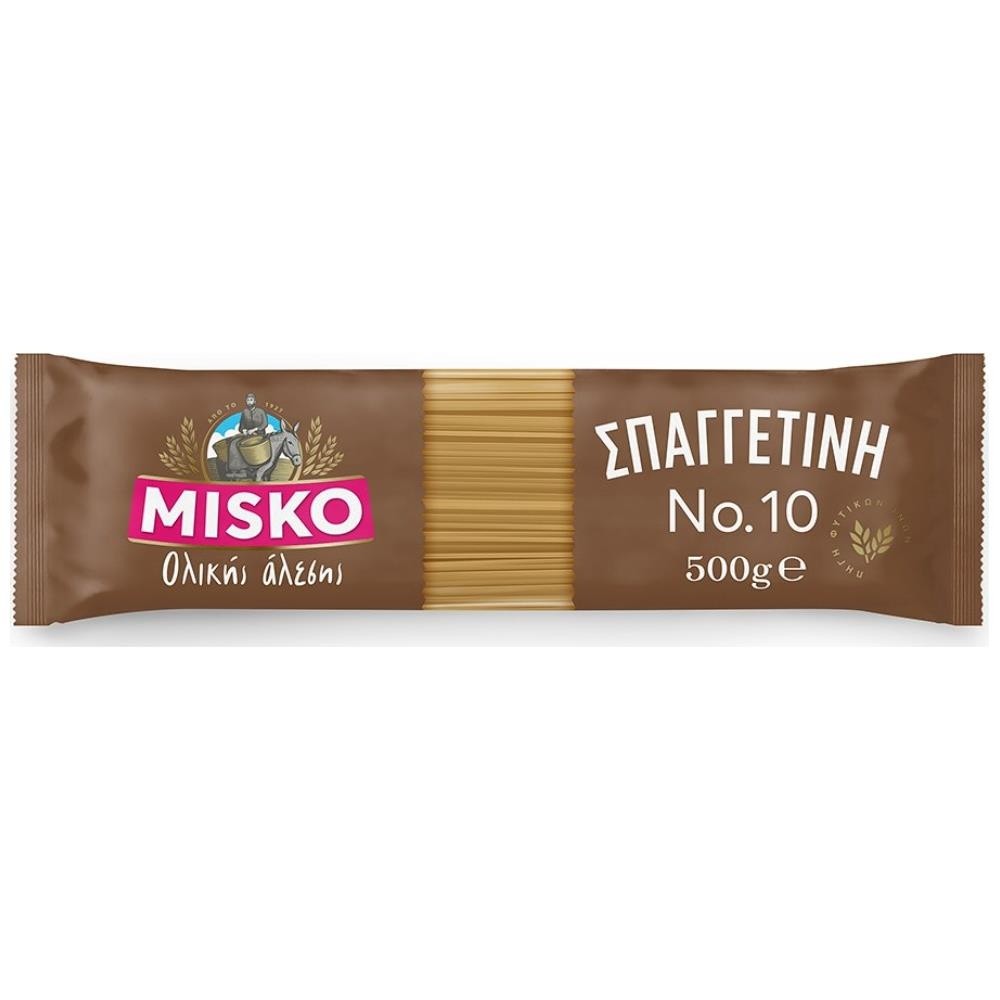 Misko Σπαγγετίνη Νο 10 Ολικής Άλεσης 500gr