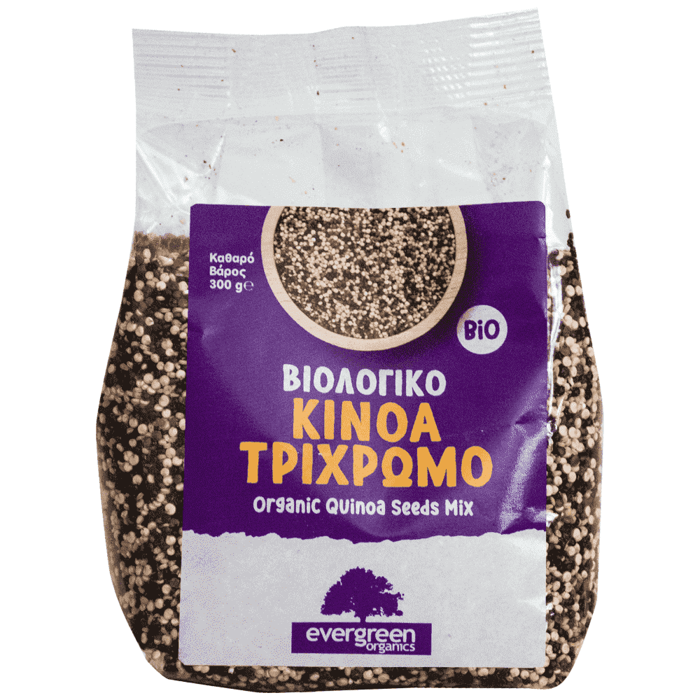 Evergreen Organics Kinoa Τρίχρωμη Βιολογική 300gr