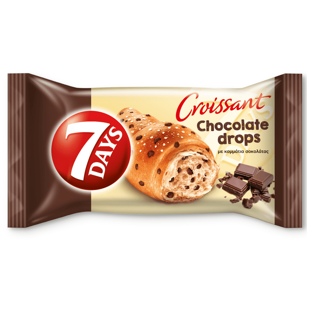"7 Days" Κρουασάν Με Κομμάτια Σοκολάτας 70gr