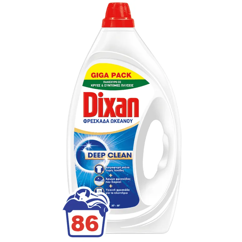 Dixan Gel Ocean 86μεζ 3,87lt