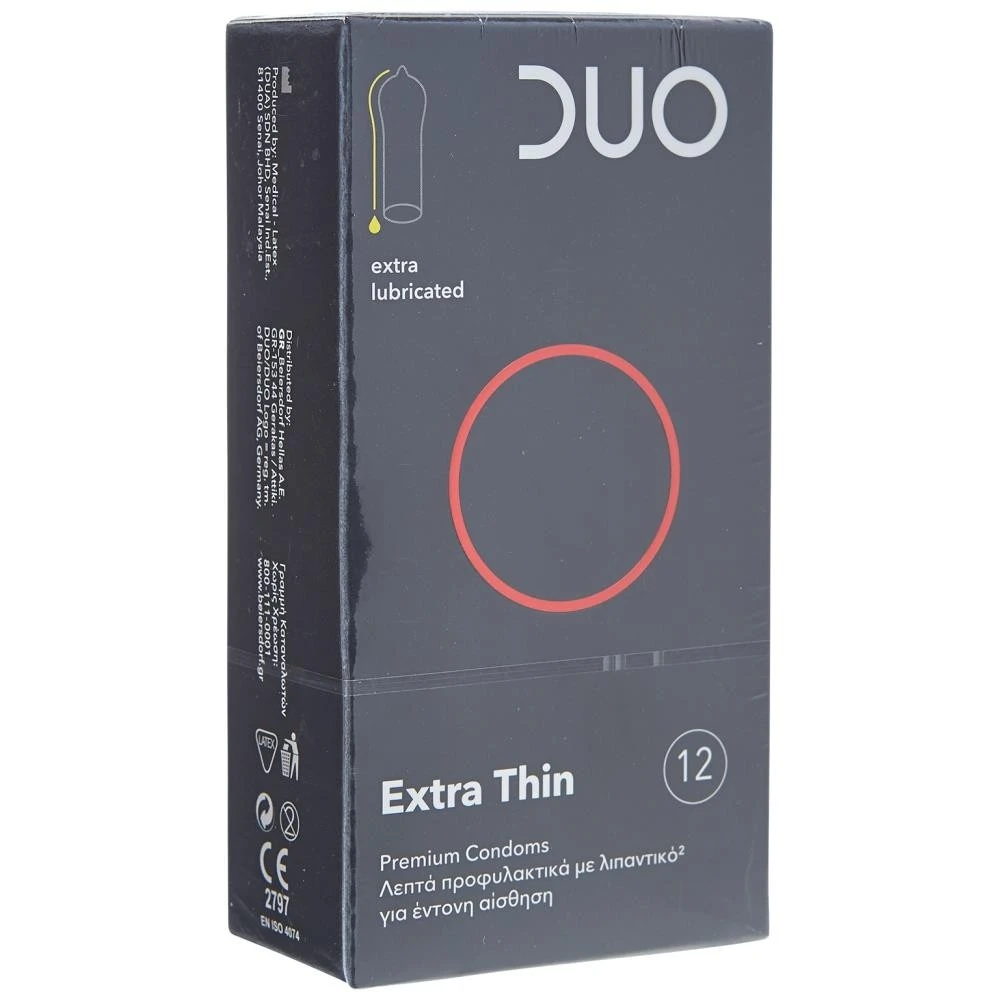 Duo Προφυλακτικά Extra Thin 12 Τεμ
