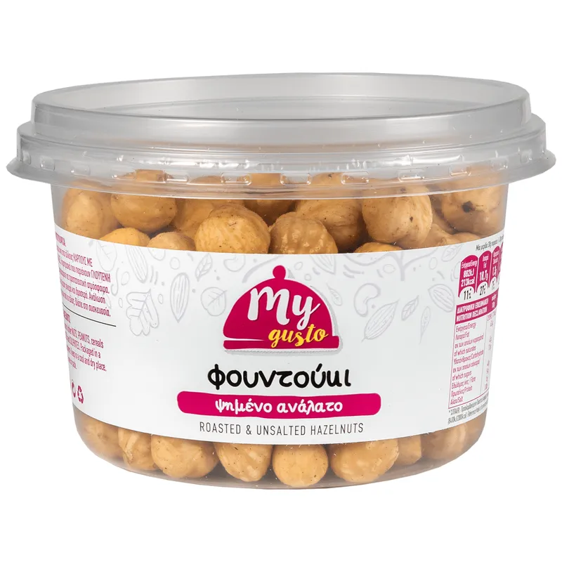 My Gusto Φουντούκι Ψημένο Ανάλατο 200gr