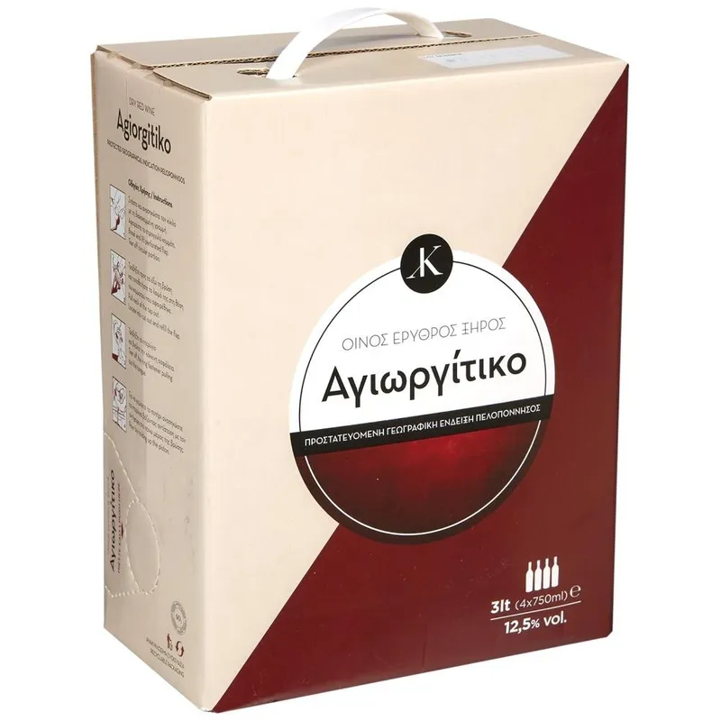 Αγιωργίτικο Ερυθρό Κρασί σε Ασκό 3lt