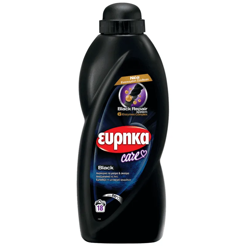 Εύρηκα Υγρό Απορρυπαντικό Care Black 18μεζ 729ml