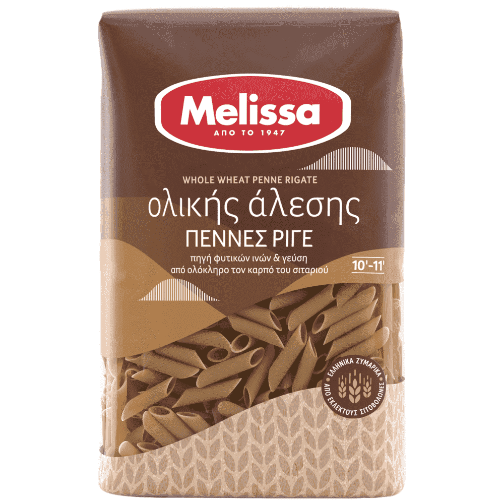 Melissa Πέννες Ριγέ Ολικής Αλέσεως 500gr