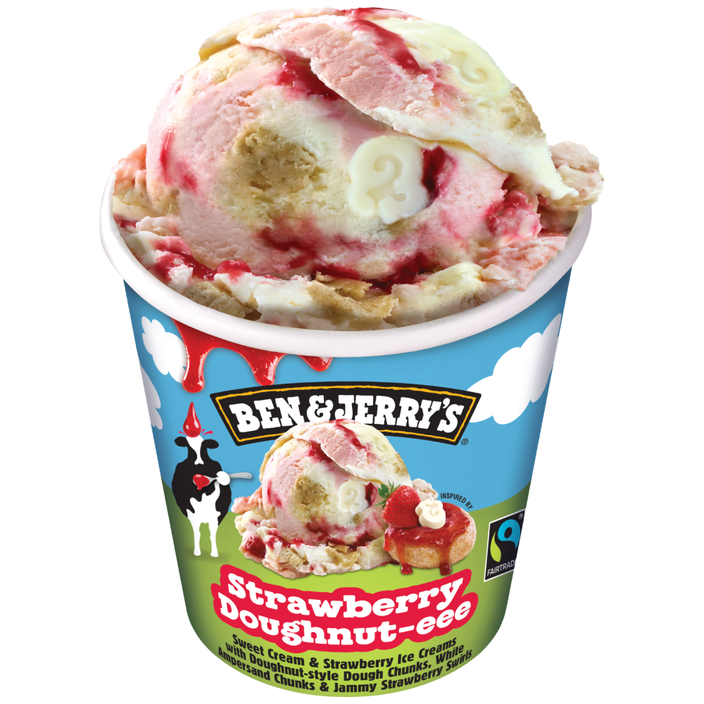 Ben & Jerry's Strawberry Doughnut 393gr 465ml