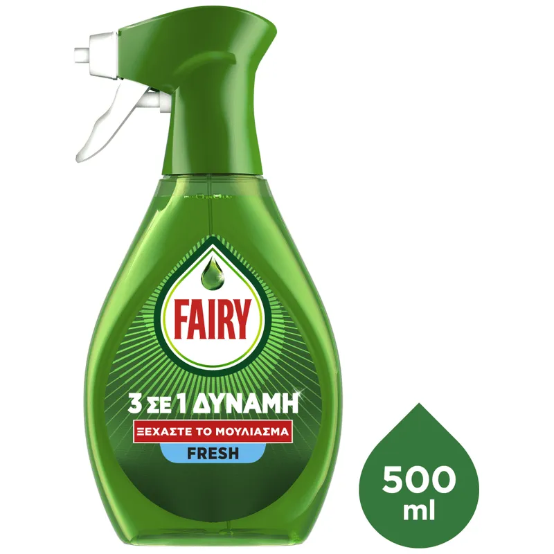 Fairy Power Υγρό Πιάτων Σπρέυ Fresh 500ml