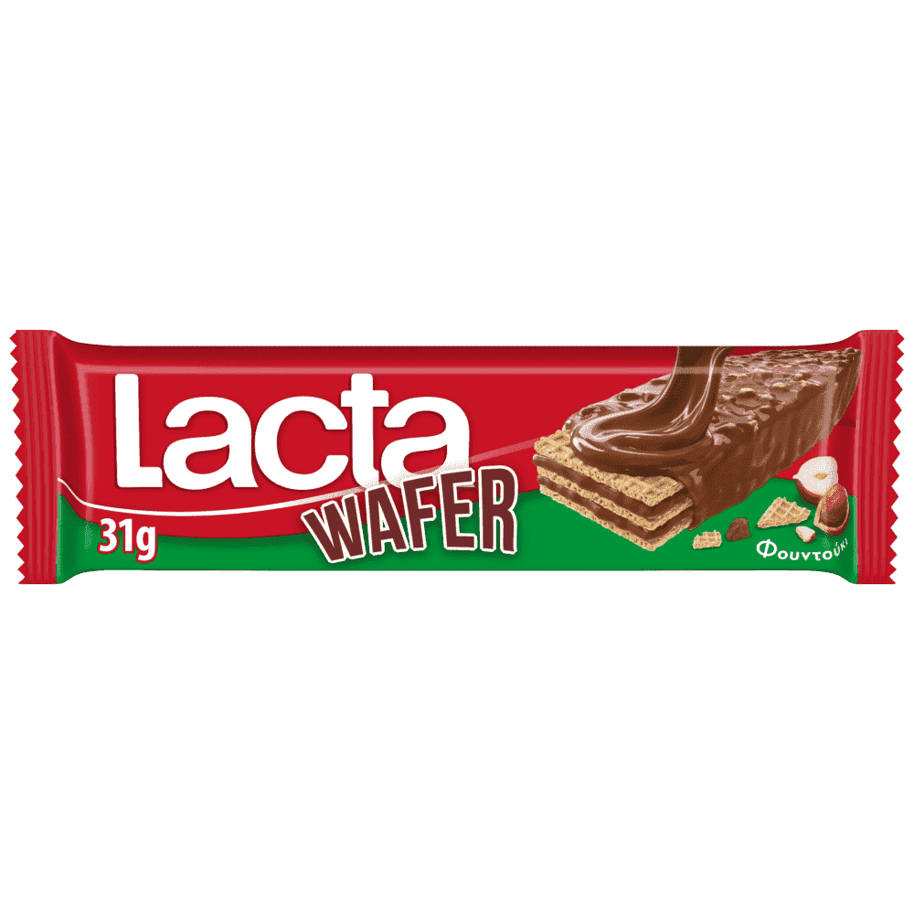Lacta Γκοφρέτα Σοκολάτα Γάλακτος Φουντούκι 31gr
