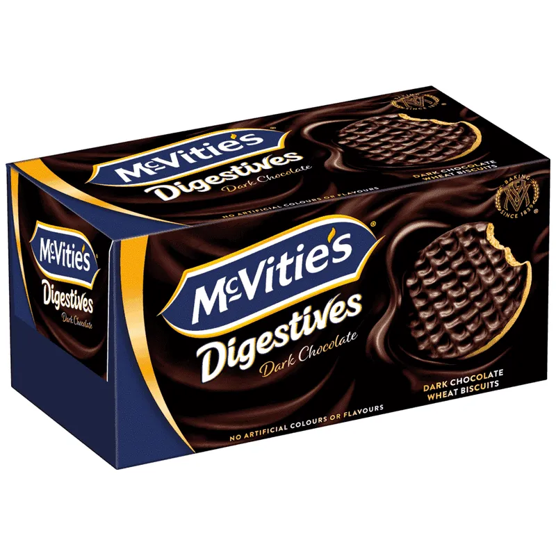 McVities Μπισκότα Digestive Dark Choco 200gr
