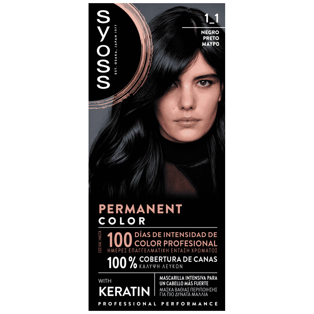 Syoss Color Βαφή Μαλλιών Νο 1-1 Μαύρο 50ml