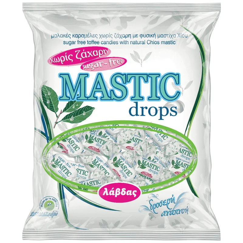 Λάβδας Καραμέλες Mastic Drops Sugar Free 150gr