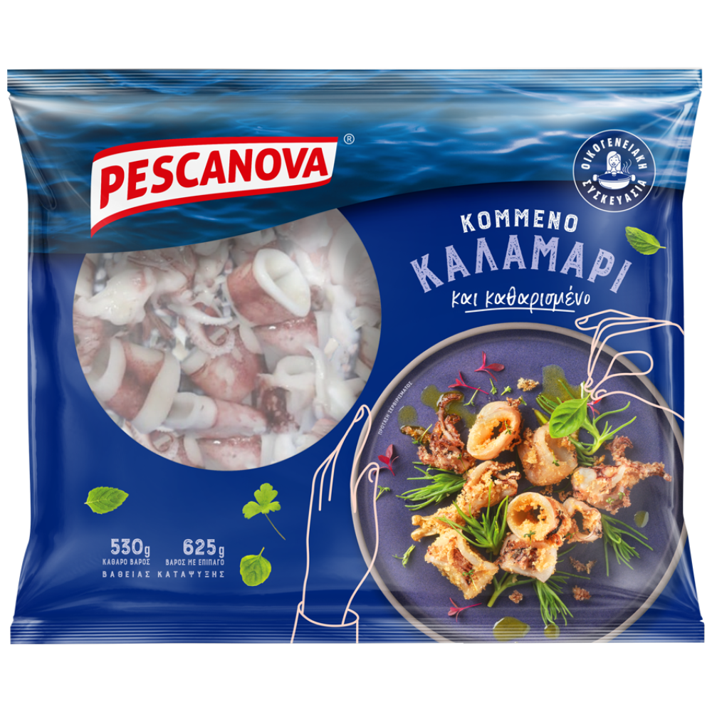 Pescanova Καλαμάρι Κομμένο & Καθαρισμένο Βαθείας Κατάψυξης 530gr