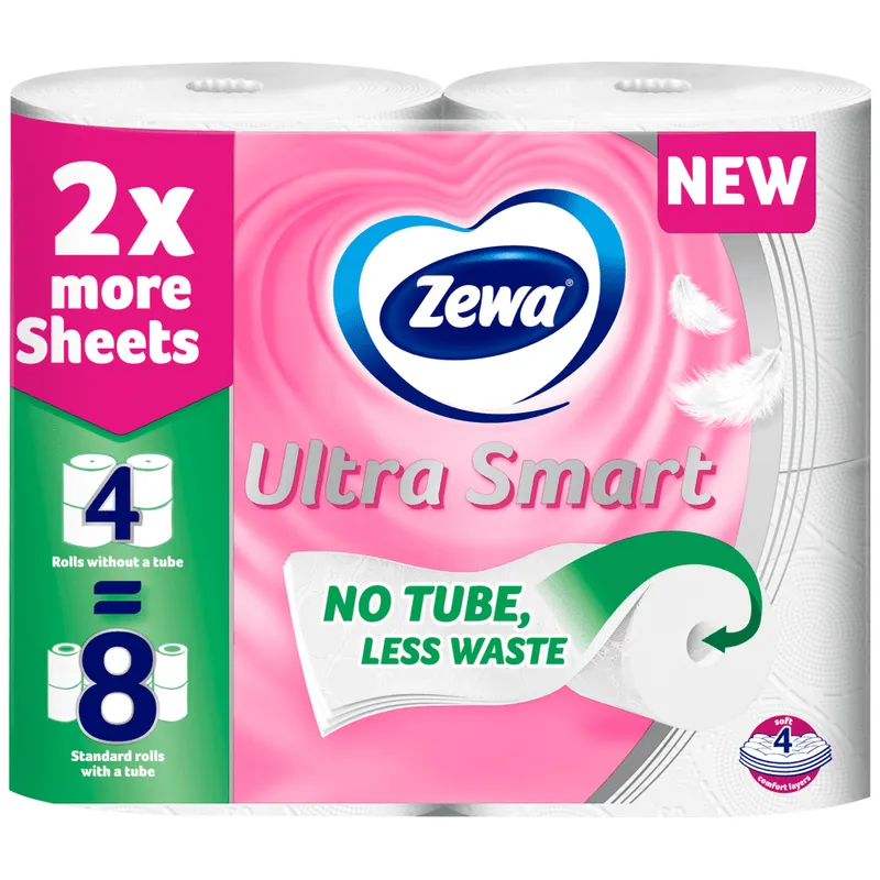 Zewa Smart Χαρτί Υγείας 4φύλλα 9άρι 0,852gr