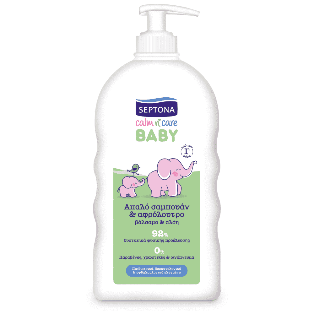 Septona Baby Σαμπουάν & Αφρόλουτρο Αλόη 500ml