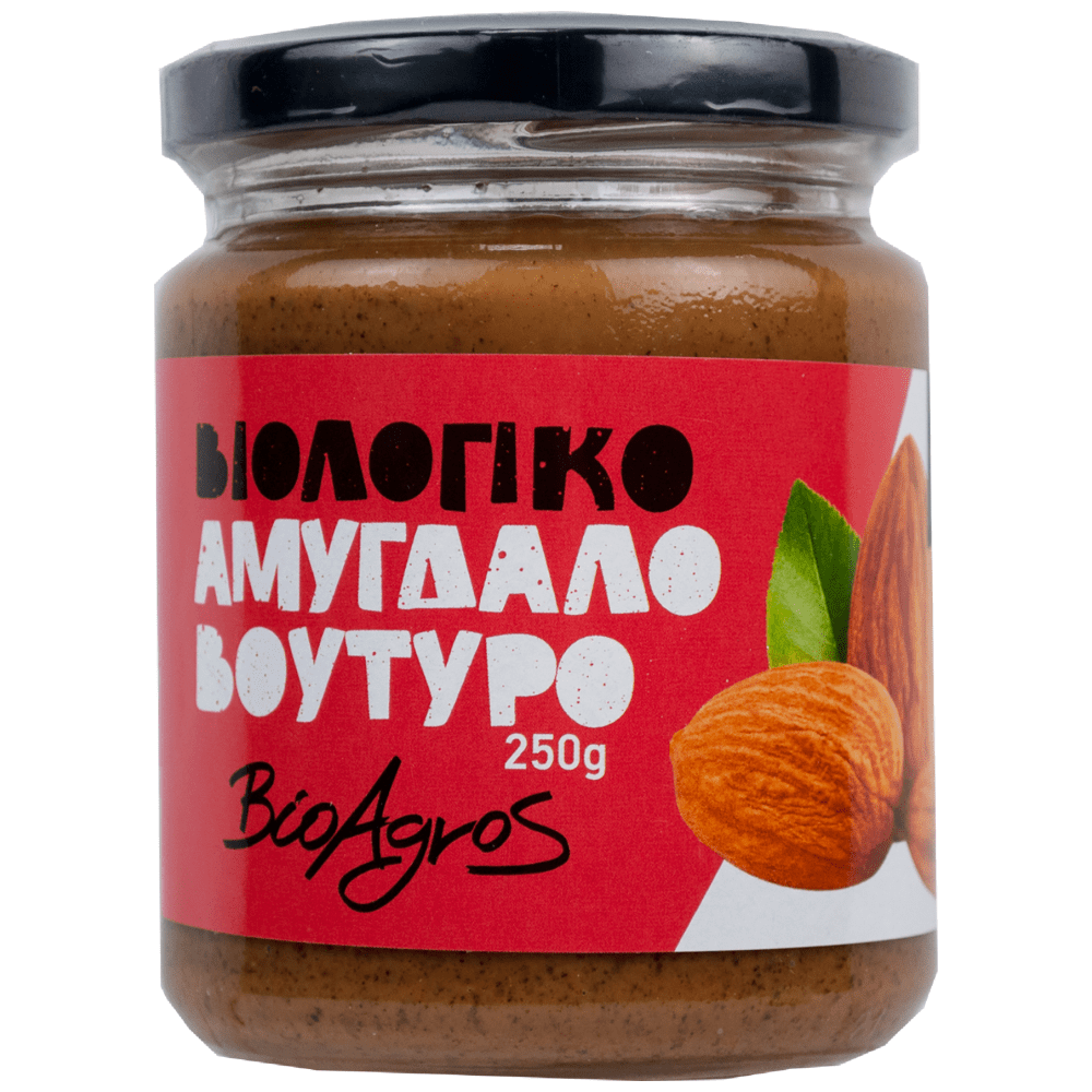 Βιοαγρός Αμυγδαλοβούτυρο Ολικής Χωρίς Αλάτι 250gr