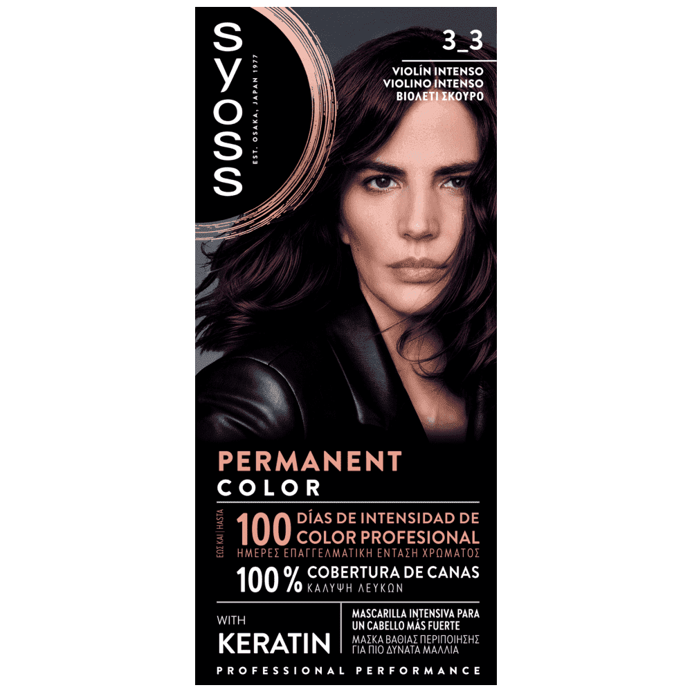Syoss Color Βαφή Μαλλιών Νο 3-3 Βιολετί Σκούρο 50ml