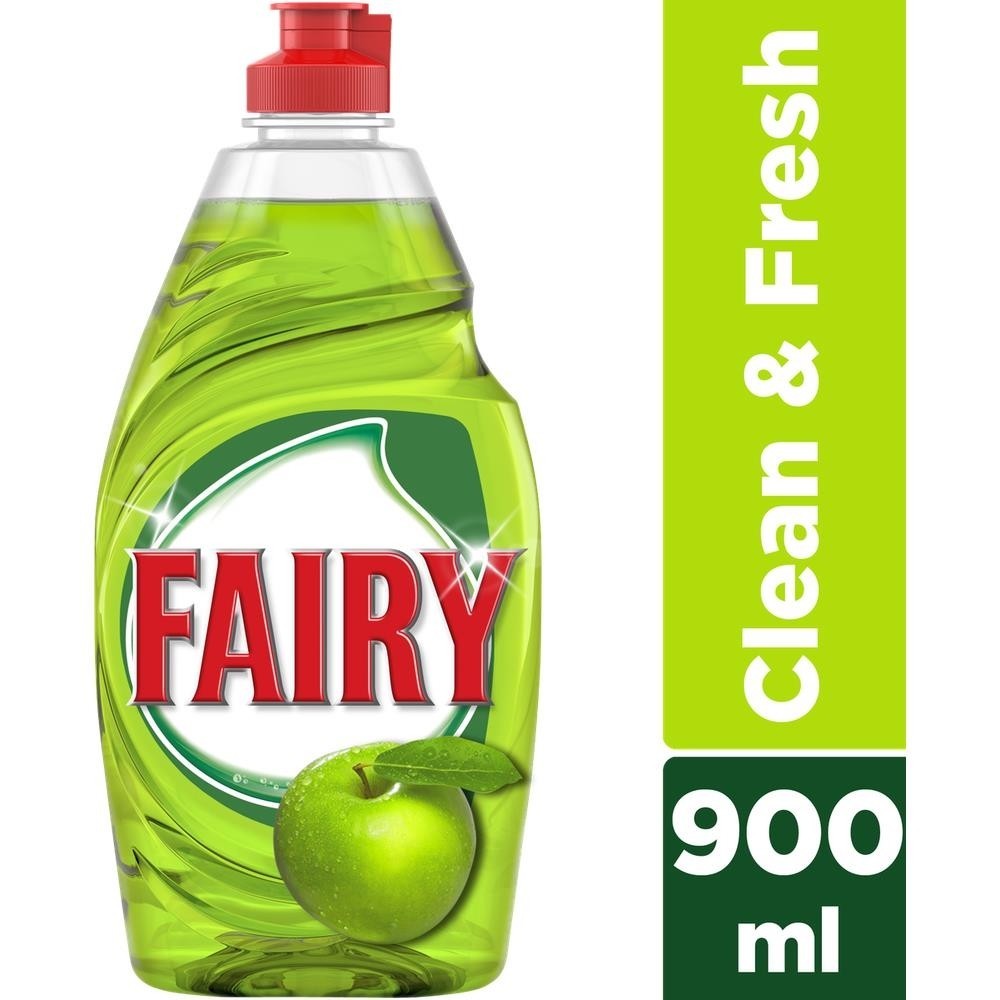 Fairy Clean & Fresh Με Άρωμα Μήλο Υγρό Πιάτων 900ml