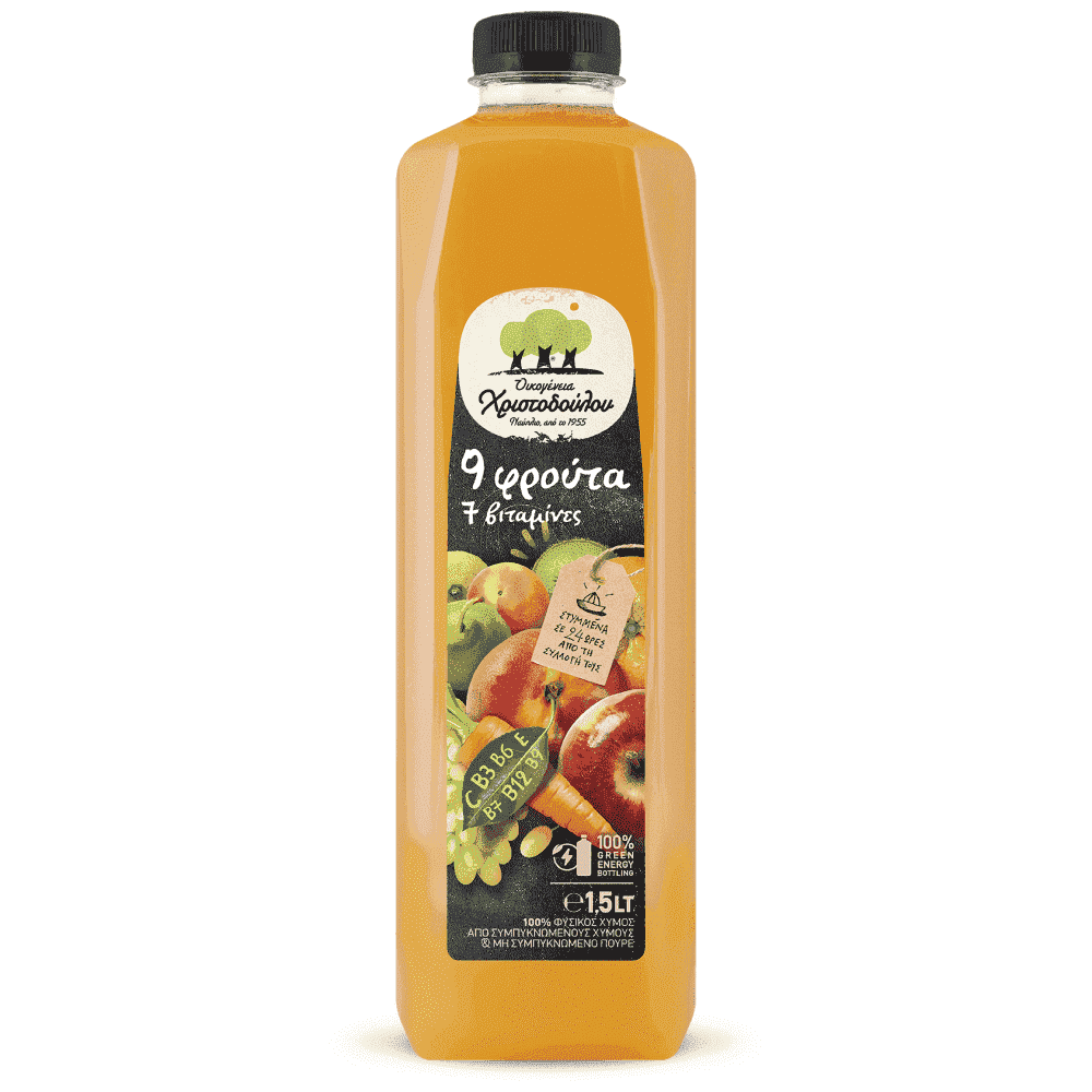 Χριστοδούλου Φυσικός Χυμός 9 Φρούτων 1,5lt