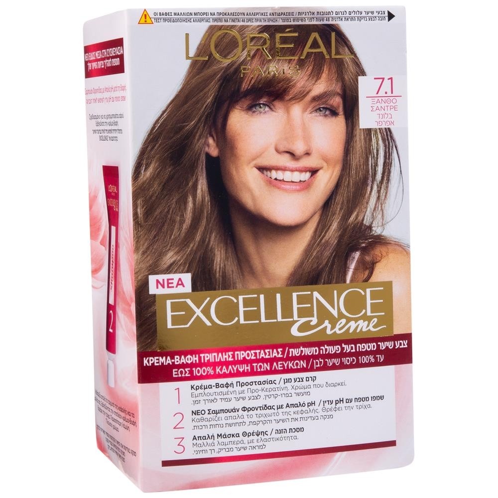 L'OREAL Excellence Cream No 7,1 Ξανθό Σαντρέ 48ml