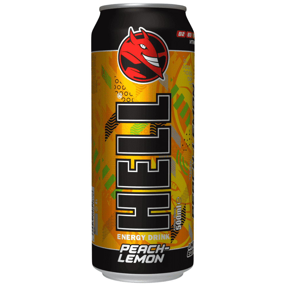 Hell Energy Drink Peach & Lemon 500ml