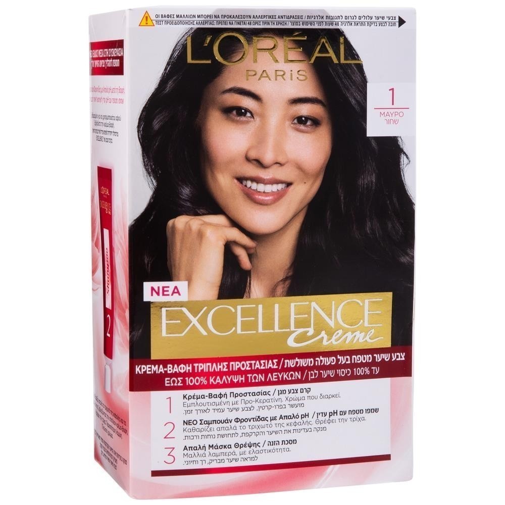 L'OREAL Excellence Cream No 1 Μαύρο 48ml