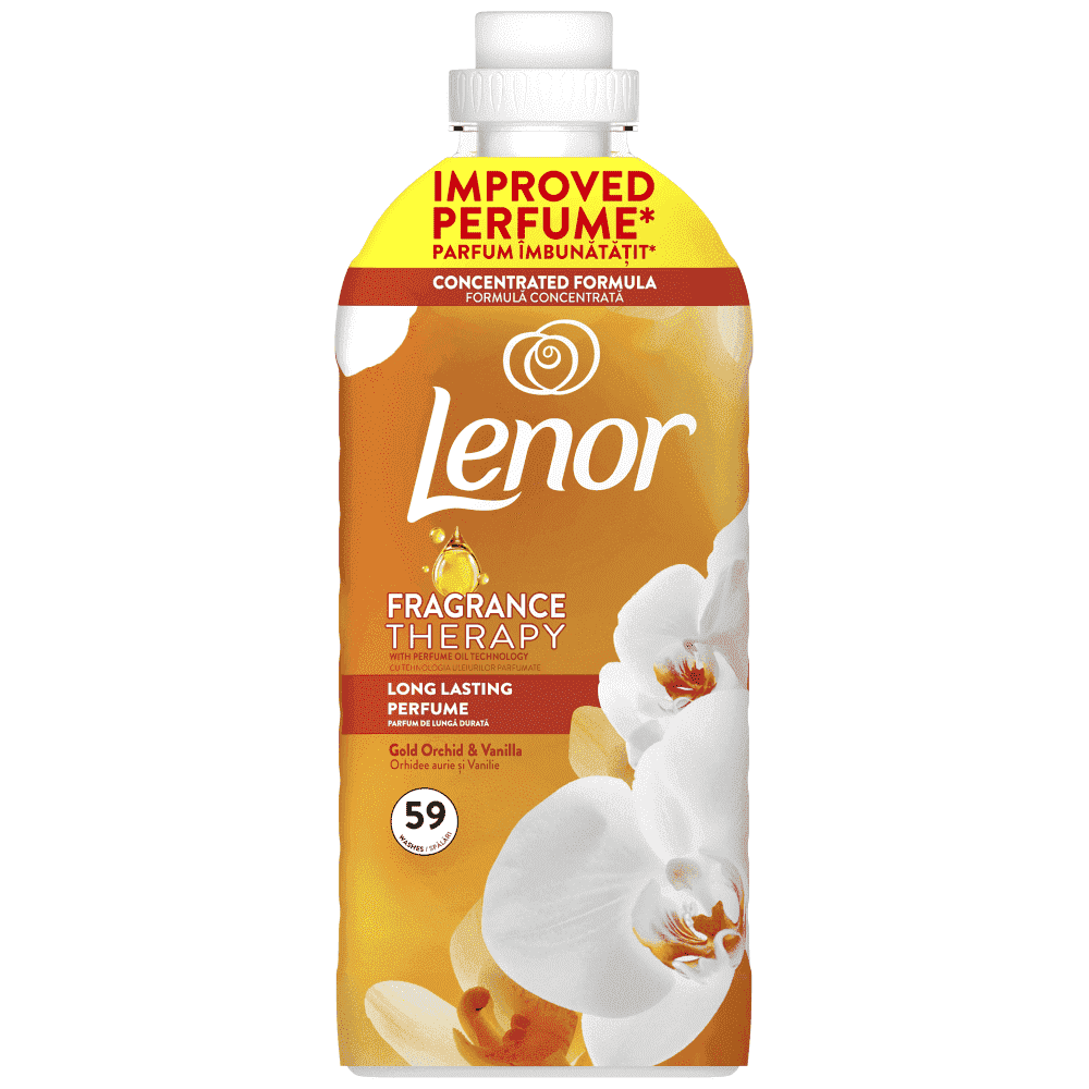 Lenor Μαλακτικό Ρούχων Joy Gold Orchid 59μεζ 1,20lt