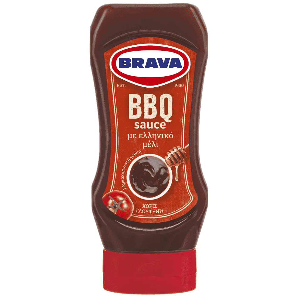 Brava BBQ Sauce Με Τσίλι Top Down 420gr