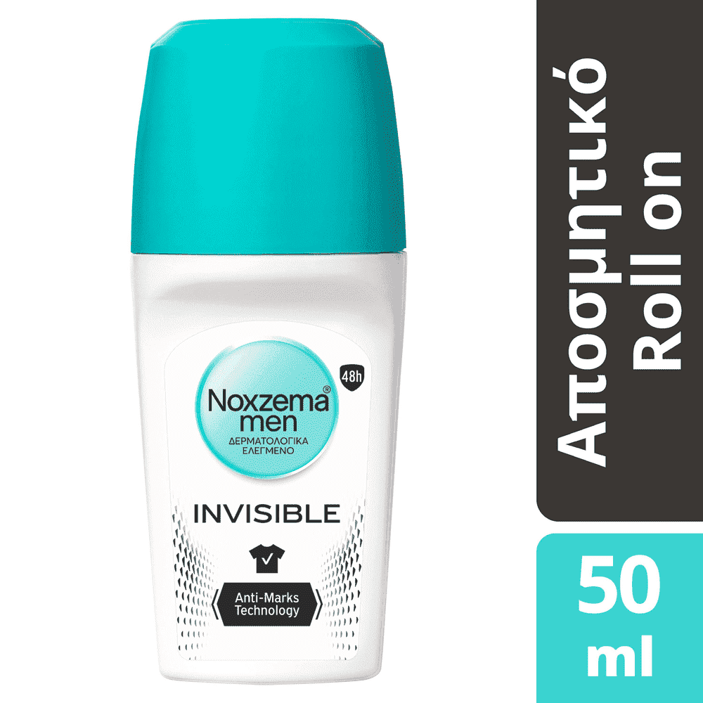 Noxzema Rollon Aποσμητικό Invisible For Him 50ml