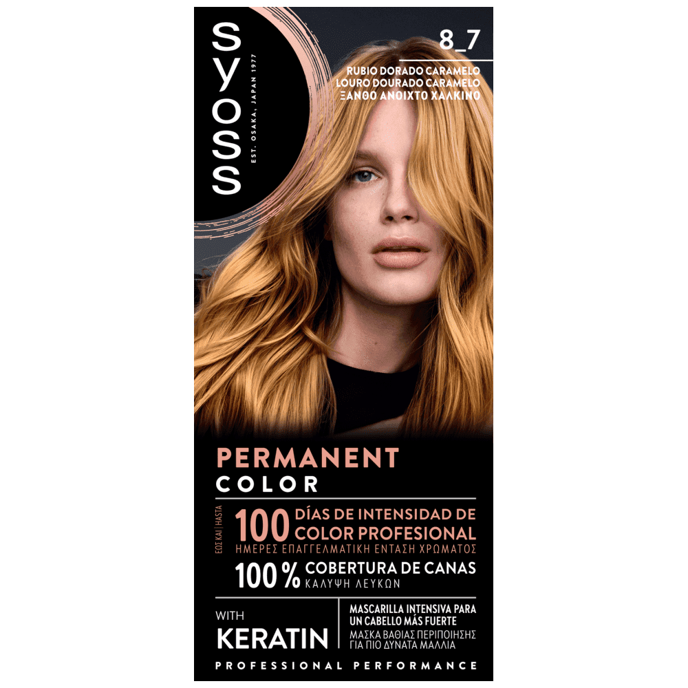 Syoss Color Βαφή Μαλλιών Νο 8-7 Ξανθό Ανοιχτό Χάλκινο 50ml