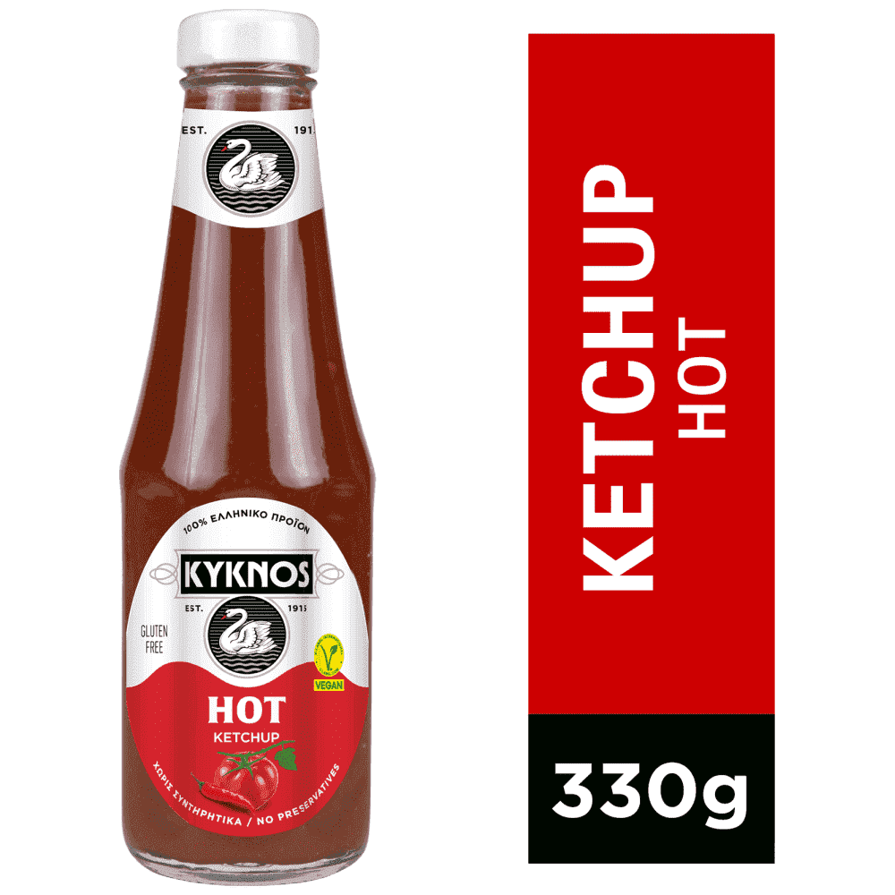 Kyknos Κέτσαπ Hot 330gr