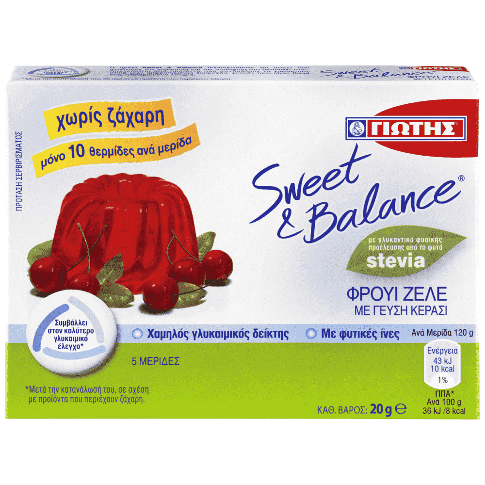 Γιώτης Sweet & Balance Ζελέ Κεράσι 20gr
