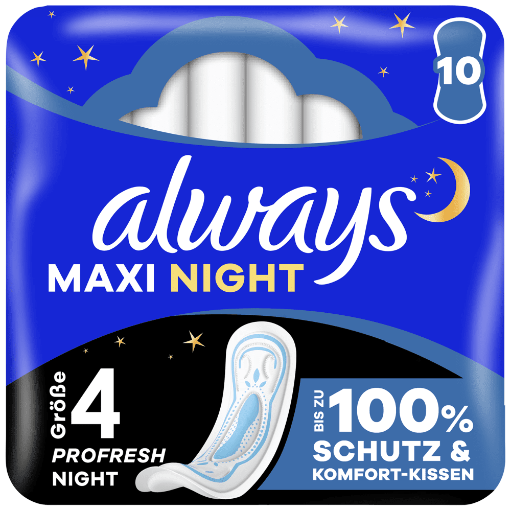 Always Maxi Night 10 Τεμάχια