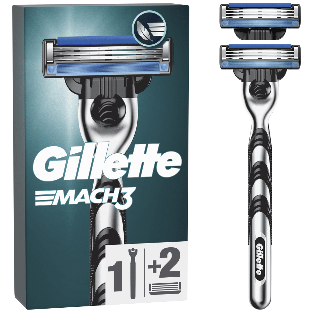 Gillette Mach3 Ξυριστική Mηχανή + 2 Ανταλλακτικά