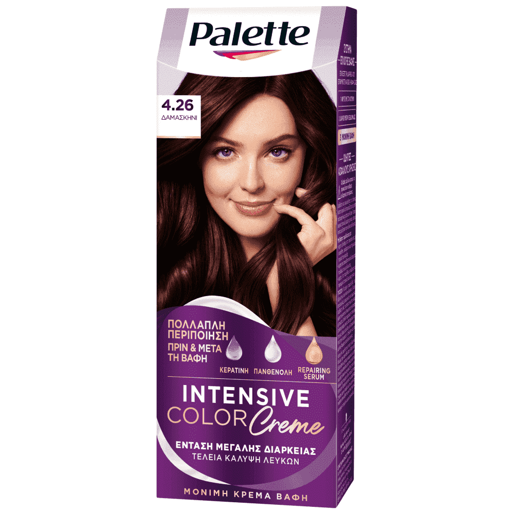 Palette Κρέμα Βαφή Μαλλιών Ν4.26 Δαμασκηνί