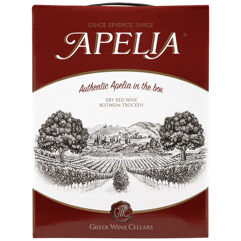 Apelia Ερυθρός Οίνος Σε Ασκό 3 lt