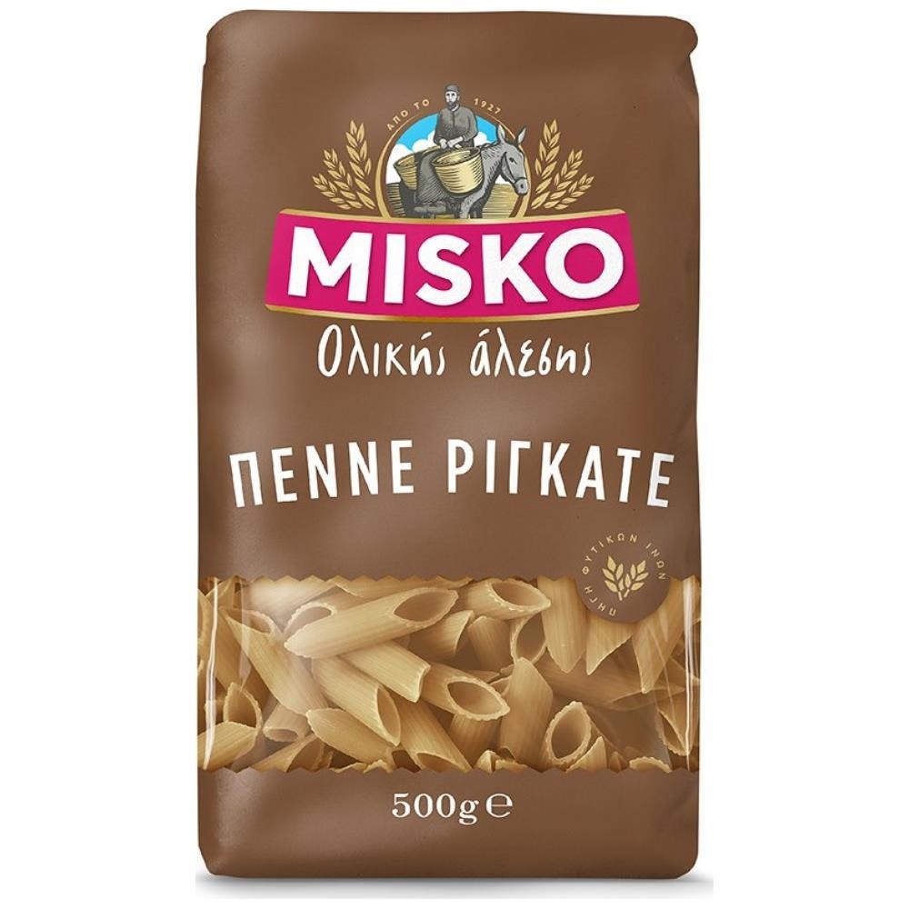 Misko Ολικής Αλέσεως Πέννες Ριγέ 500gr