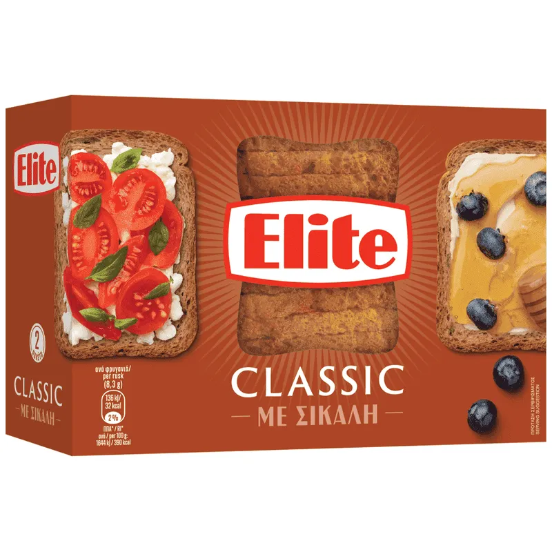 Elite Φρυγανιές Σίκαλης 180gr