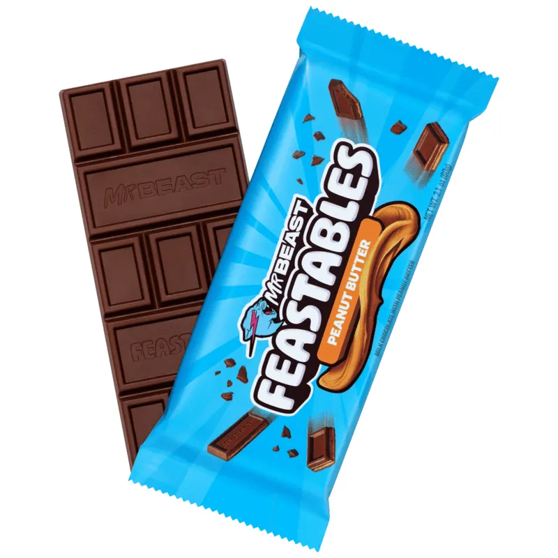 Mr Beast Σοκολάτα Feastables Peanut Butter 60gr